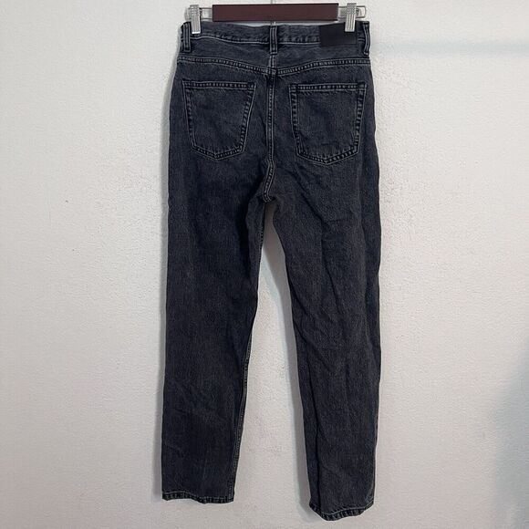 Everlane The Curvy 90's Cheeky Straight Grey Women's Jeans Size 26 Button Fly - Picture 2 of 10